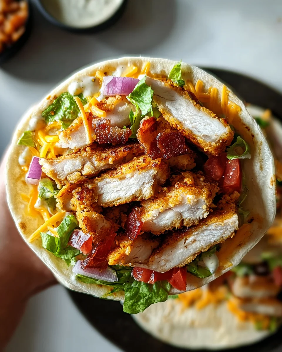 Crispy Chicken Bacon Ranch Wrap 23 Crispy