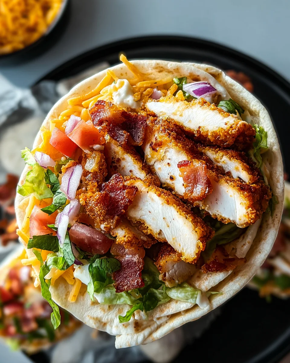 Crispy Chicken Bacon Ranch Wrap 24 Crispy