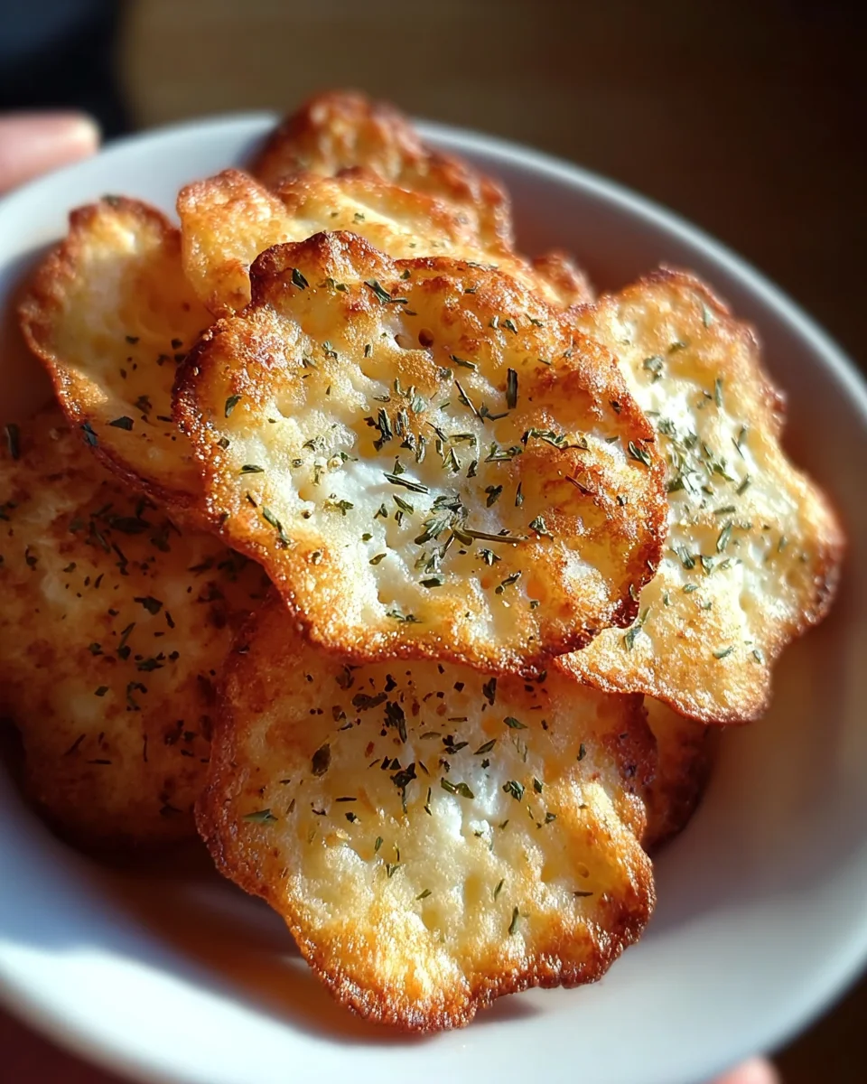 Crispy Cottage Cheese Chips