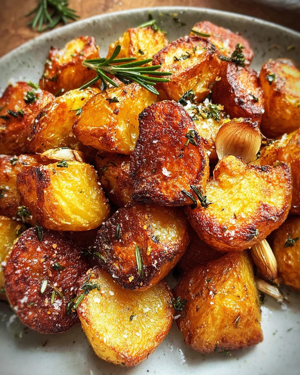 Crispy Roast Potatoes with Rosemary and Garlic - Whole30