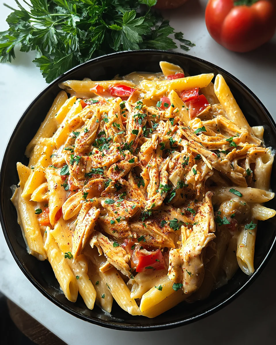 Crock Pot Creamy Cajun Chicken Pasta