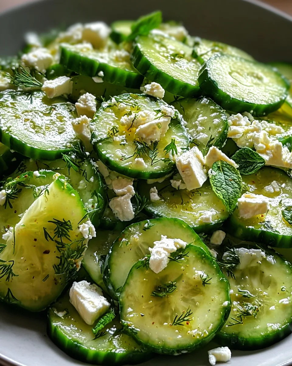 Cucumber Feta Salad 18 Cucumber
