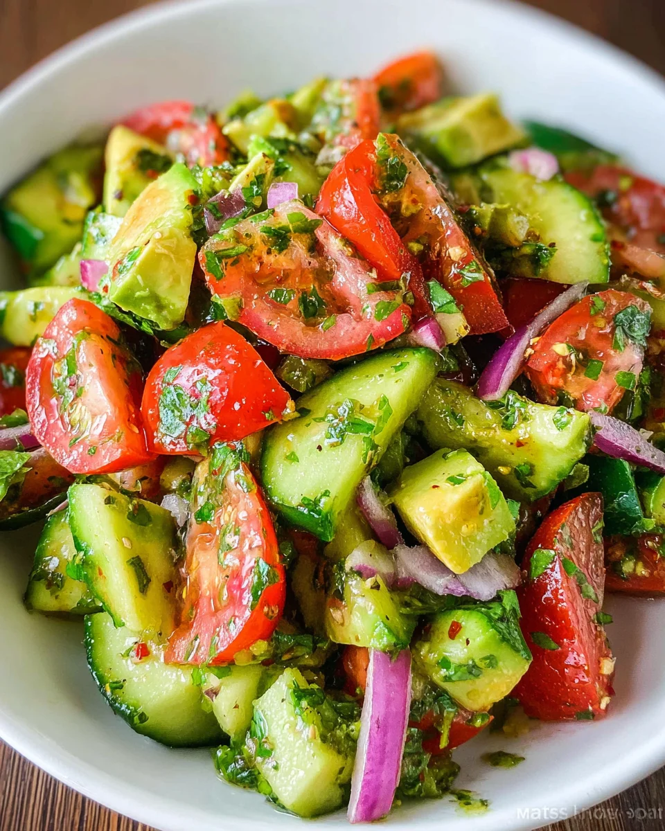Cucumber Tomato Avocado Salad 18 Cucumber