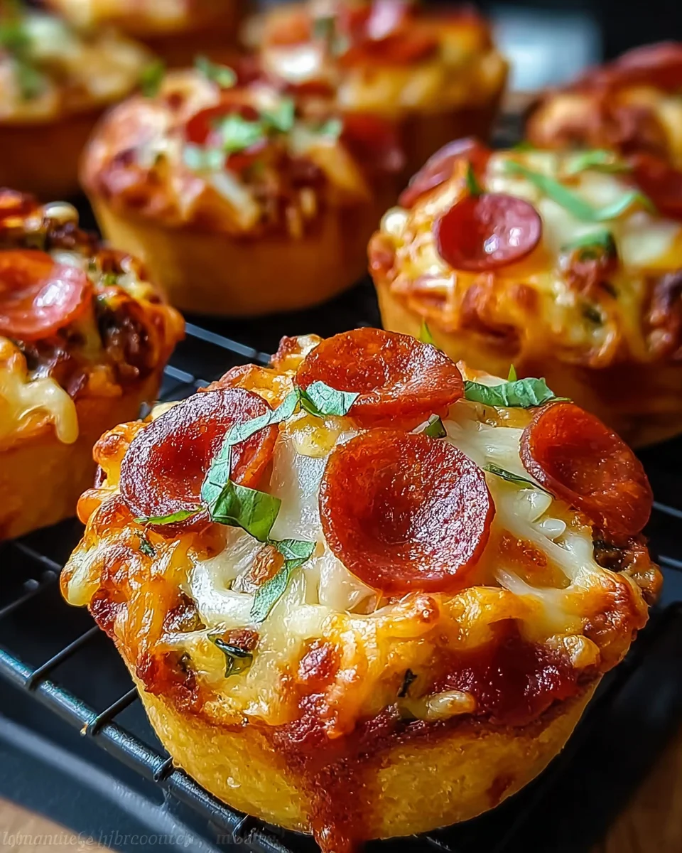 Deep Dish Pizza Cupcakes