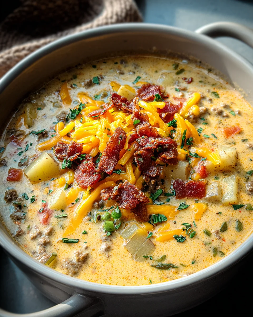 Easy Cheeseburger Soup 22 Easy