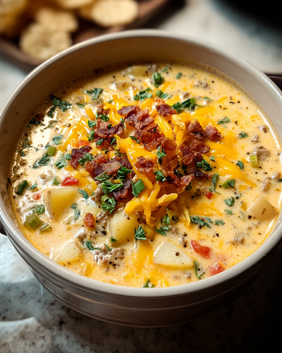 Easy Cheeseburger Soup 23 Easy