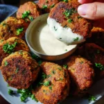 Easy Lentil Patties (with Lemon Tahini Dip)