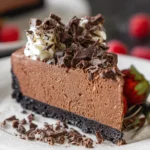 Easy No Bake Chocolate Cheesecake