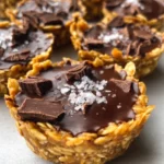 Easy No Bake Peanut Butter Oat Cups