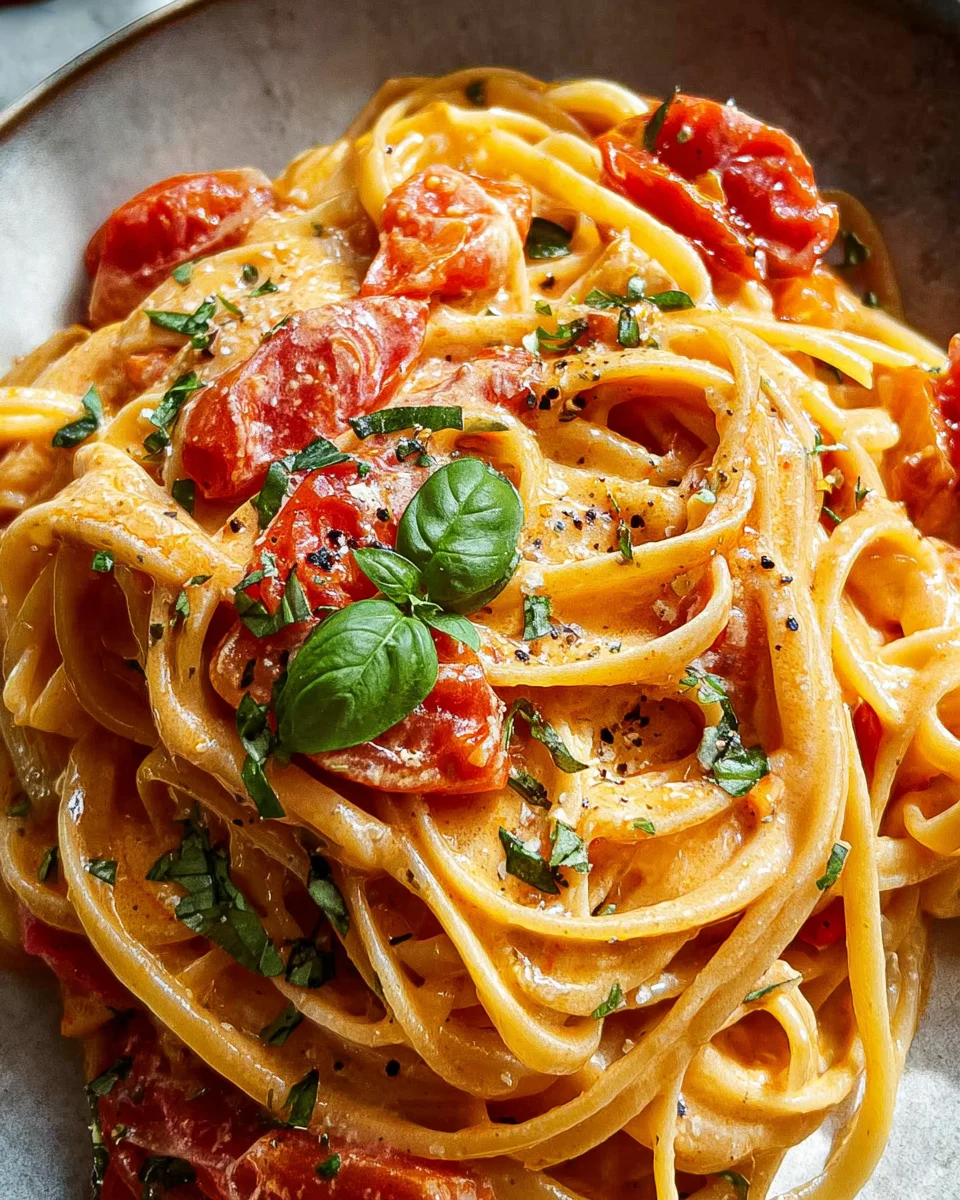 Easy One Pot Creamy Tomato Pasta