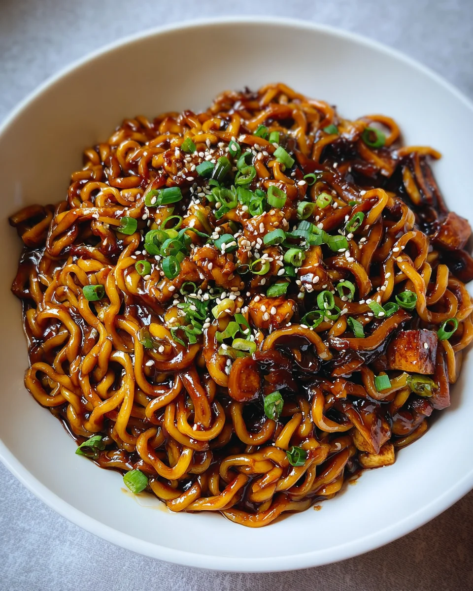 Easy Saucy Ramen Noodles