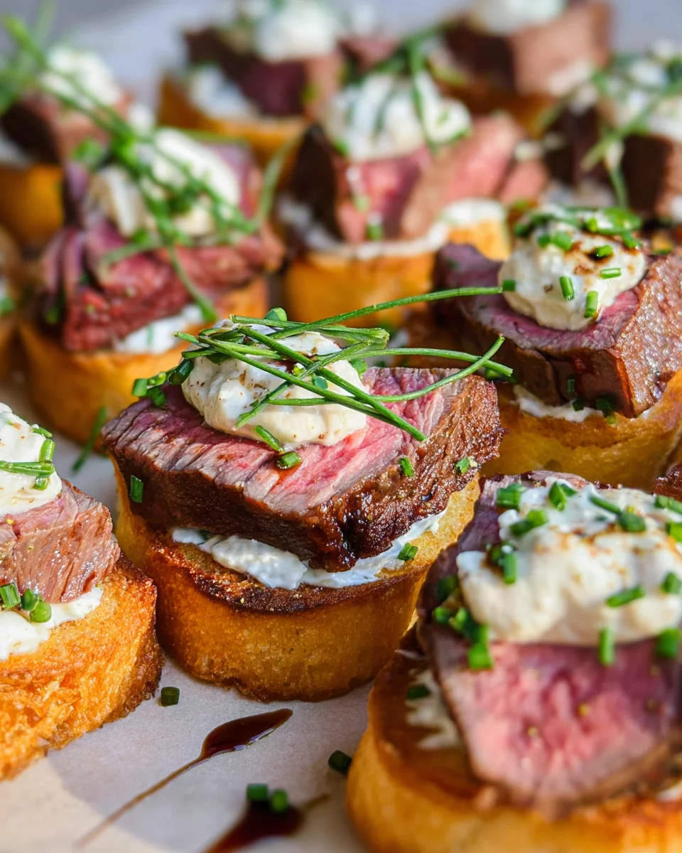 Easy Steak Crostini (with Horseradish Sauce) 18 Easy
