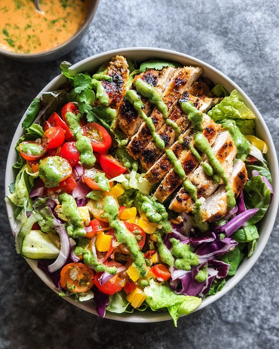 Fiesta Ranch Salad with Salsa Verde Chicken 14 Fiesta