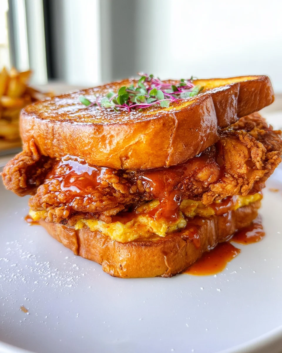 French Toast Fried Chicken Sandwich
