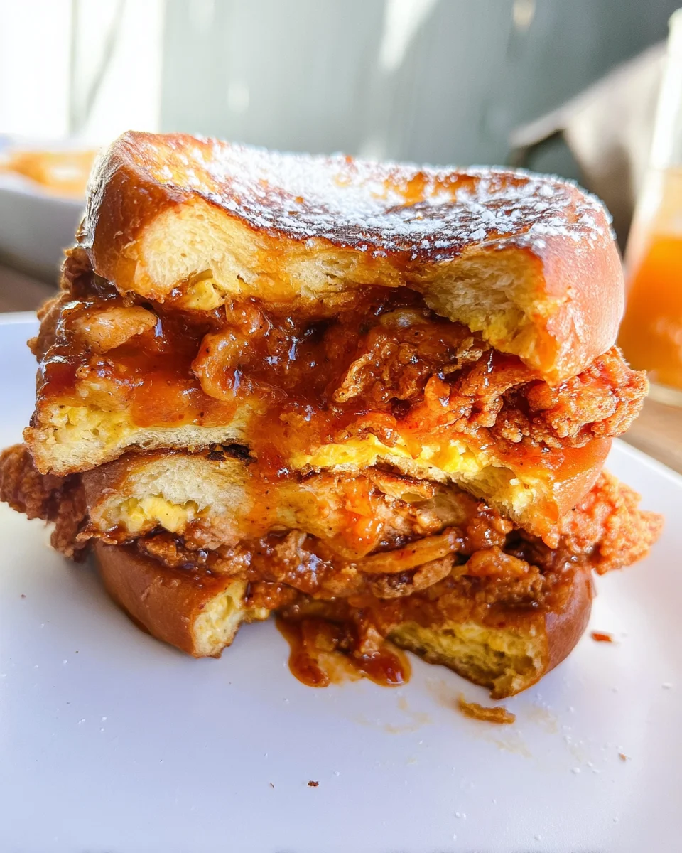French Toast Fried Chicken Sandwich 18 French
