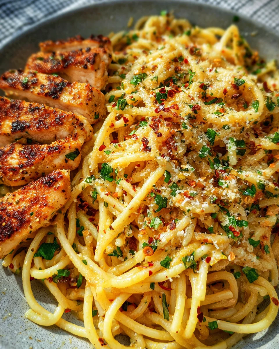 Garlic Butter Chicken Pasta