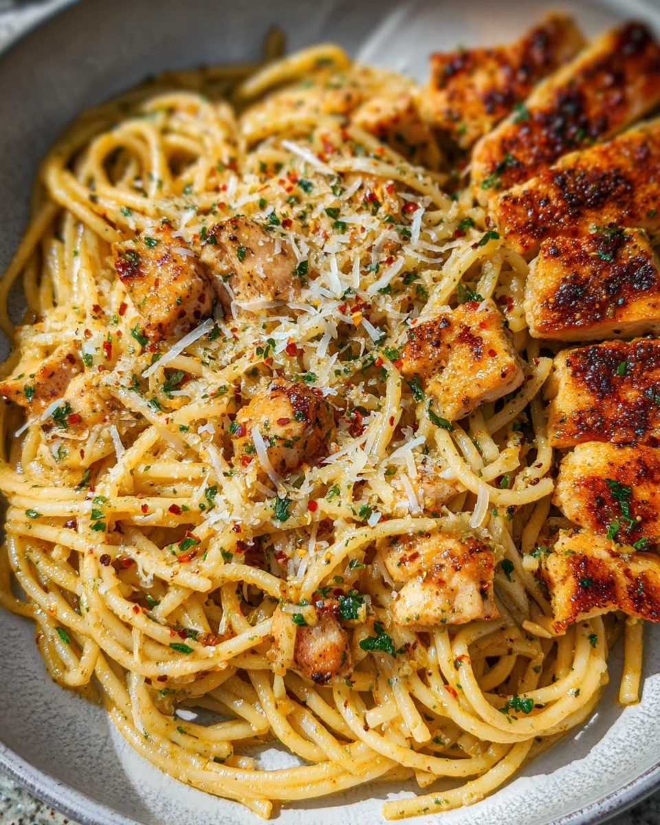 Garlic Butter Chicken Pasta 18 Garlic