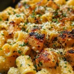 Garlic Butter Chicken with Rigatoni and Parmesan