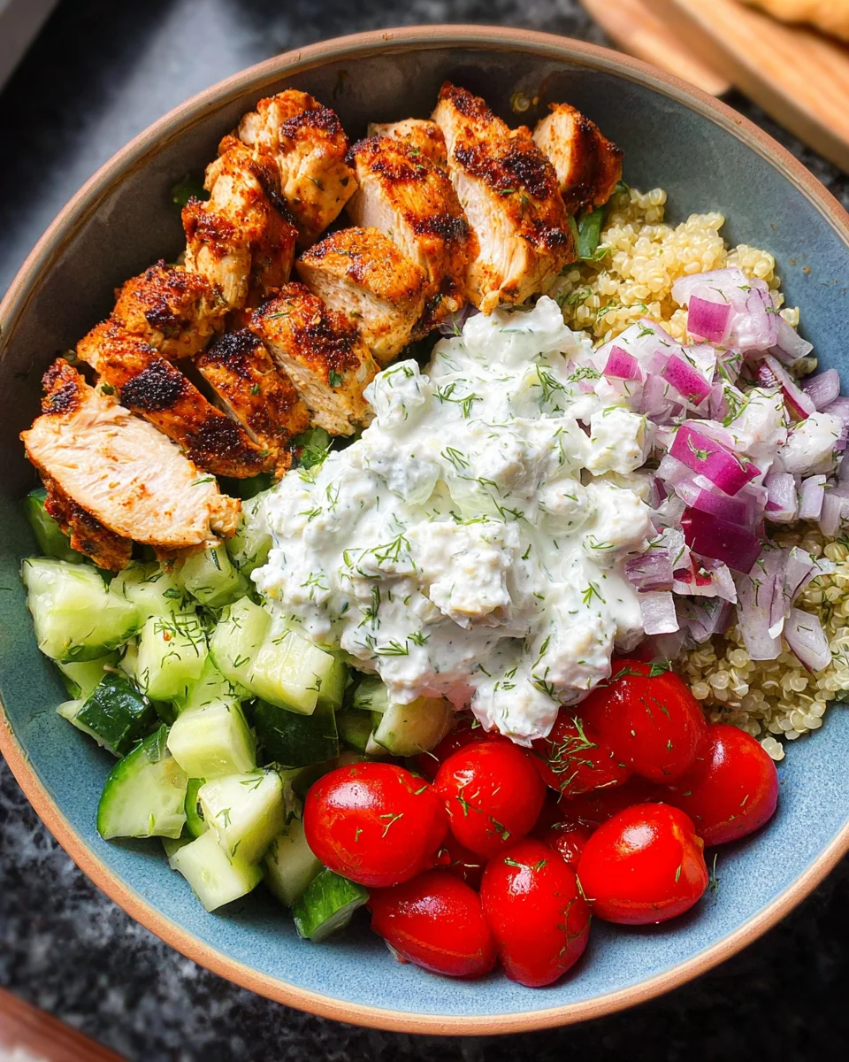 Greek Chicken Bowls