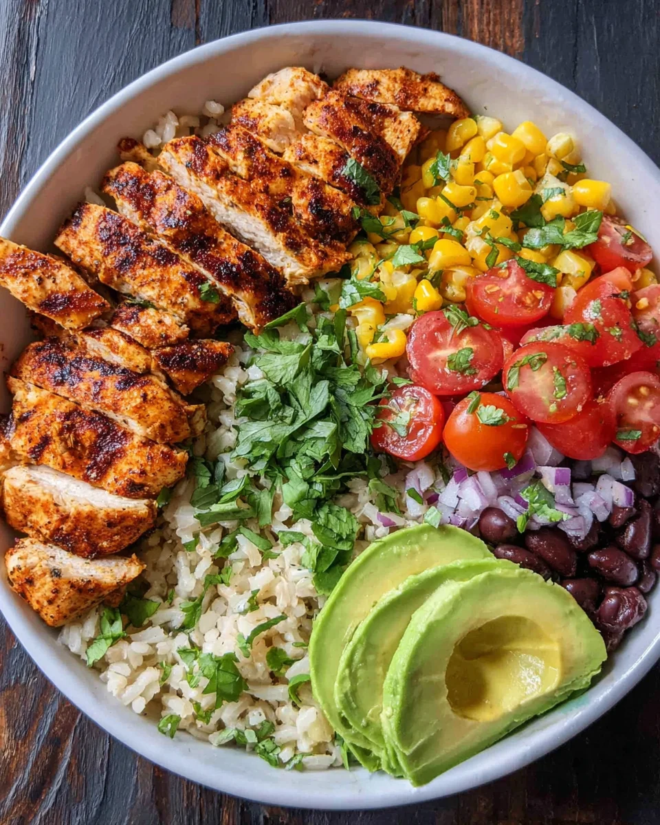 Grilled Chicken Burrito Bowls