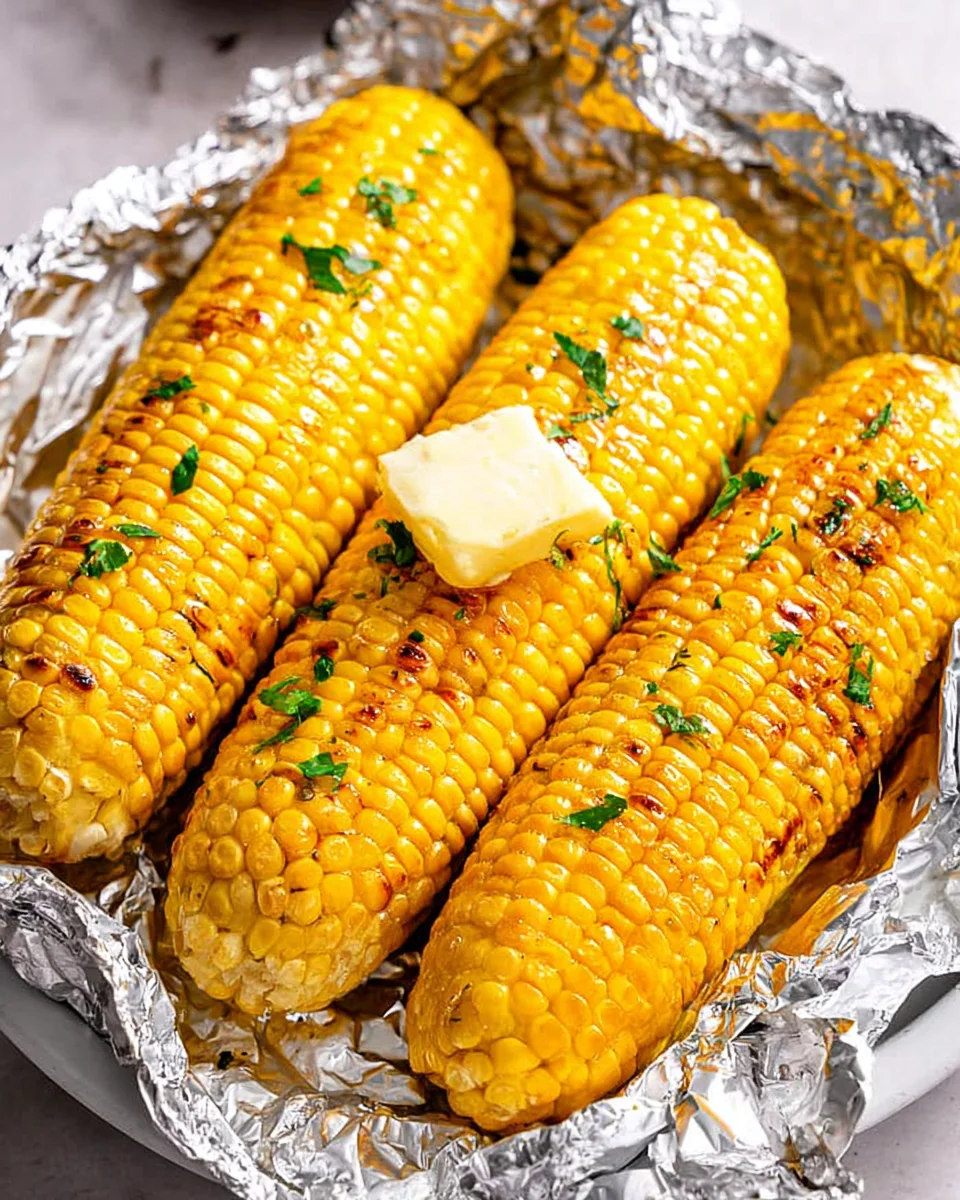 Grilled Corn on the Cob in Foil 17 Grilled