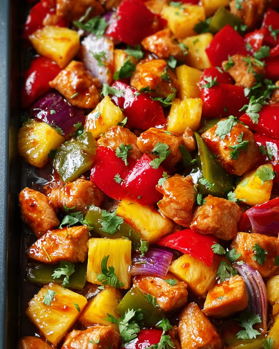 Hawaiian Chicken Sheet Pan