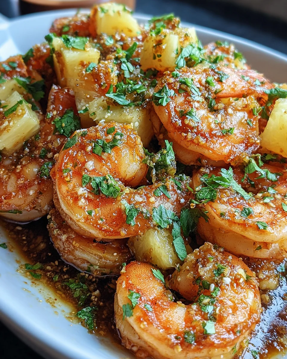 Hawaiian Garlic Shrimp