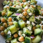 Herby Cucumber Salad with Feta and Chickpeas 21 Herby Cucumber Salad with Feta and Chickpeas