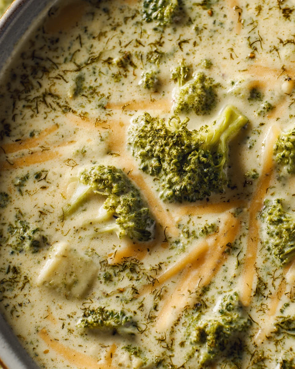 High Protein Broccoli Cheddar Soup