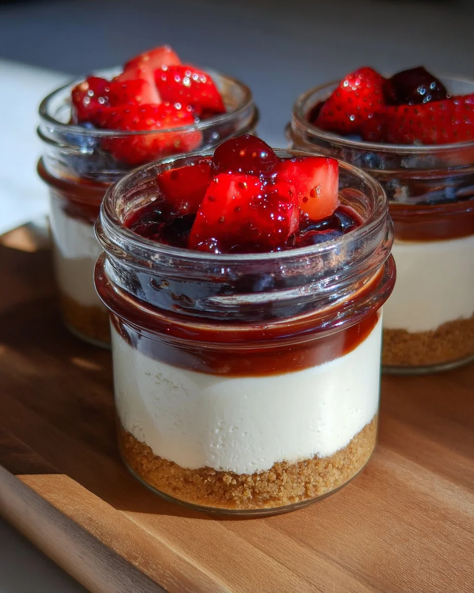 High Protein Cheesecake Jars