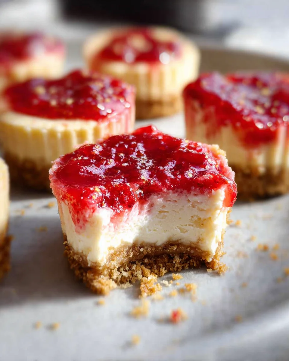 High Protein Healthy Strawberry Cheesecake Bites