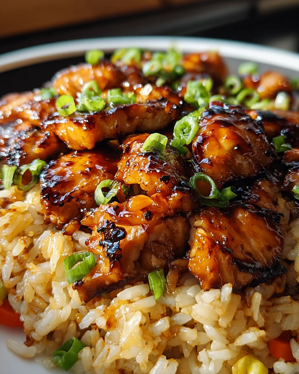 Honey BBQ Chicken Rice