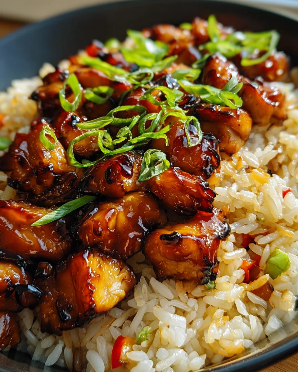Honey BBQ Chicken Rice 24 Honey