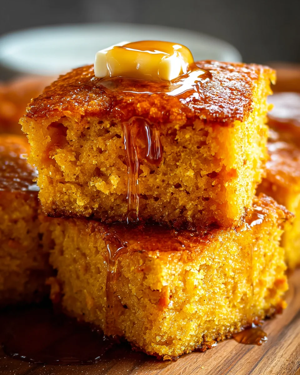 Honey Butter Sweet Potato Cornbread