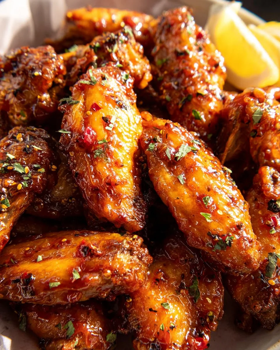 Honey Lemon Pepper Wings 26 Honey