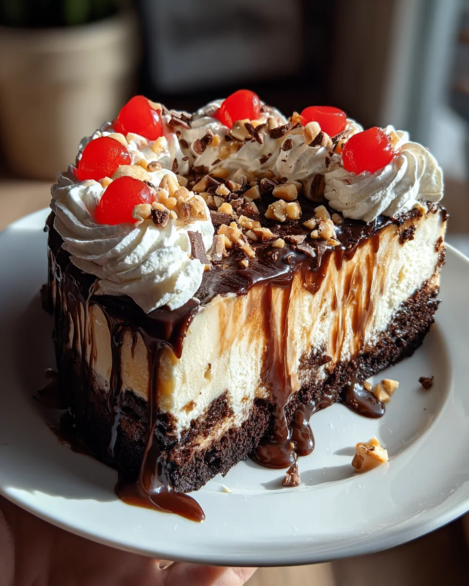 Hot Fudge Sundae Brownie Cheesecake 31 Hot
