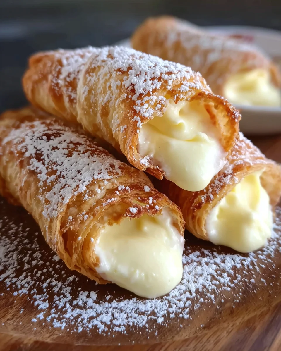 Italian Cream Stuffed Cannoncini