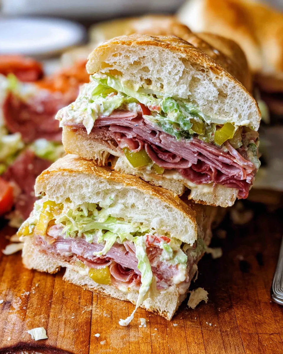 Italian Grinder Salad Sandwich (TikTok Viral Recipe)