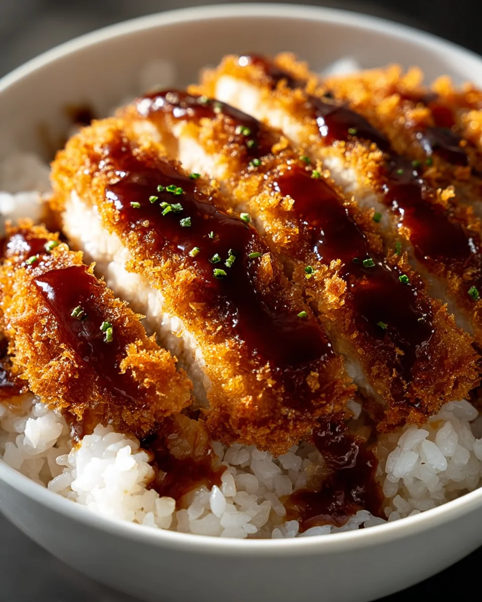 Japanese Katsu Bowls with Tonkatsu Sauce
