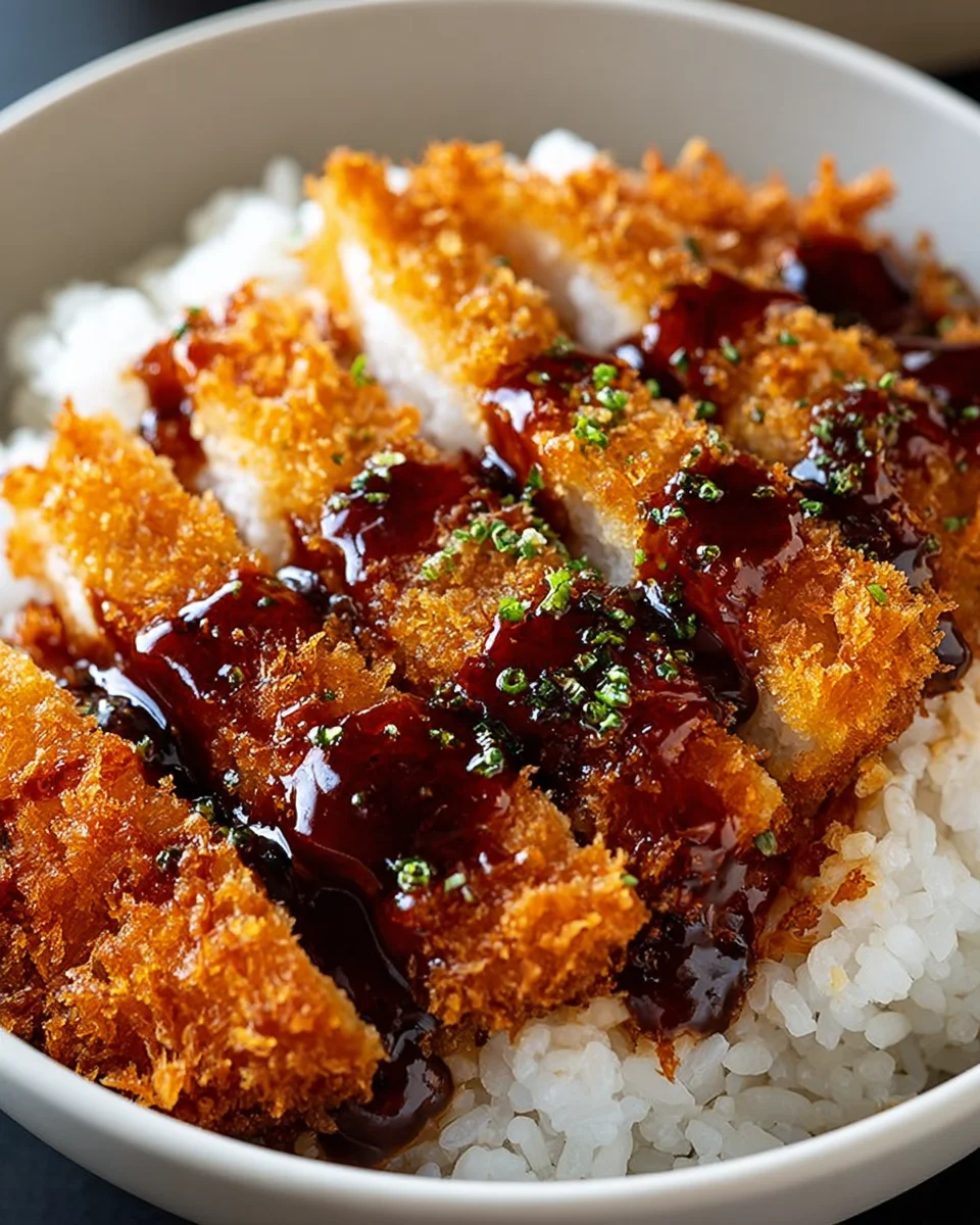 Japanese Katsu Bowls with Tonkatsu Sauce 17 Japanese