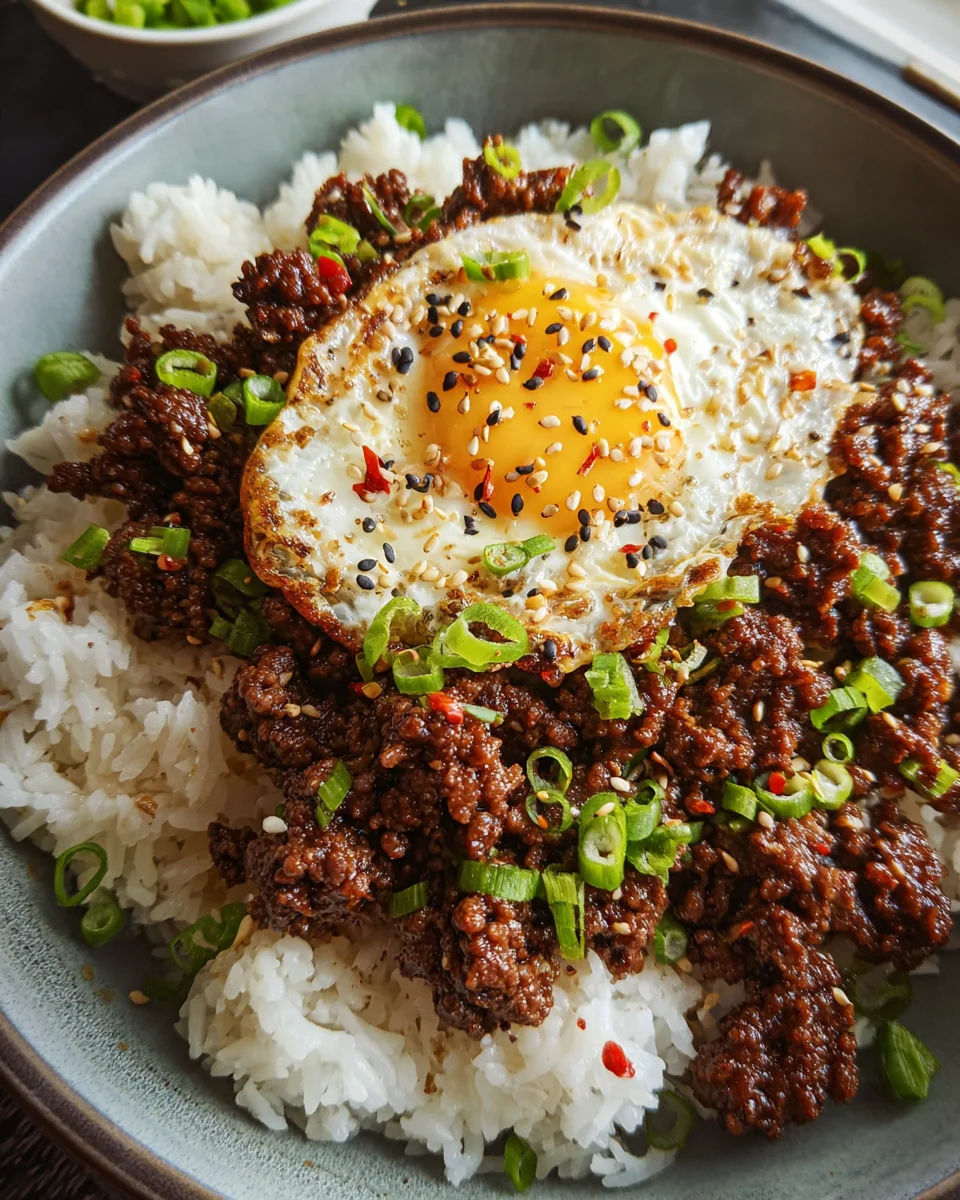 Korean Ground Beef Bowl (25-Minutes)