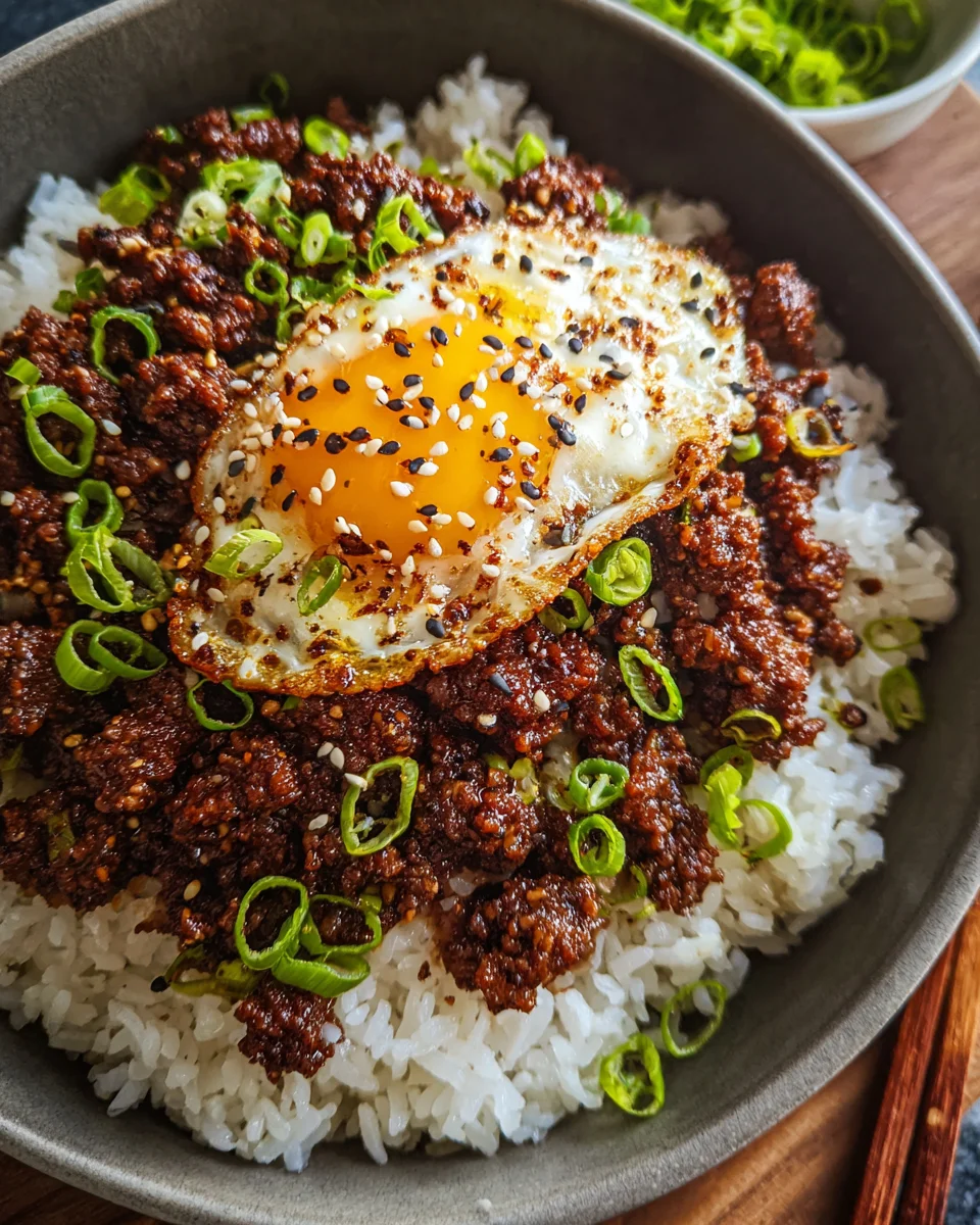Korean Ground Beef Bowl (25-Minutes) 19 Korean
