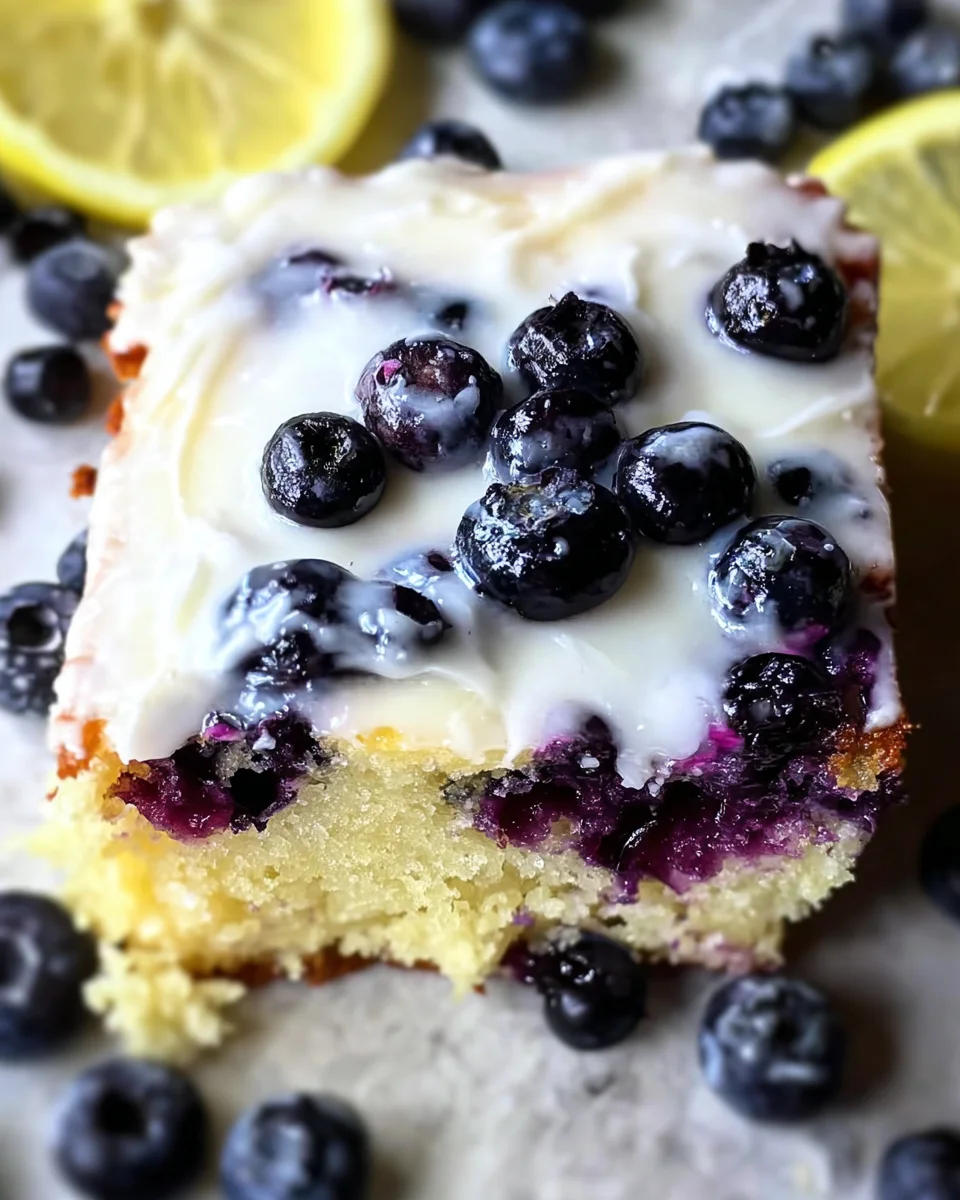 Lemon Blueberry Sheet Cake