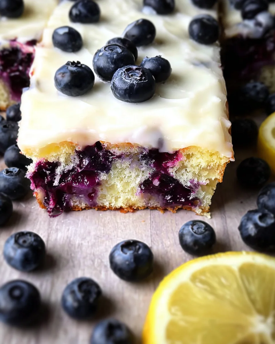 Lemon Blueberry Sheet Cake 24 Lemon