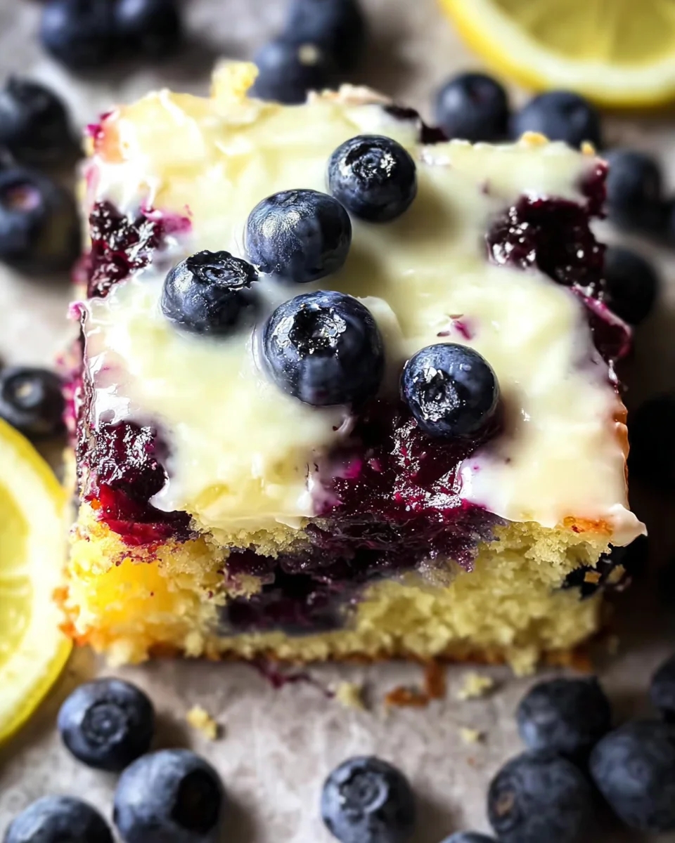 Lemon Blueberry Sheet Cake 25 Lemon