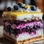 Lemon Blueberry Shortbread Mousse Cake 20 Lemon Blueberry Shortbread Mousse Cake