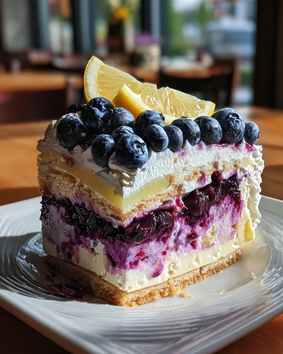 Lemon Blueberry Shortbread Mousse Cake 19 Lemon