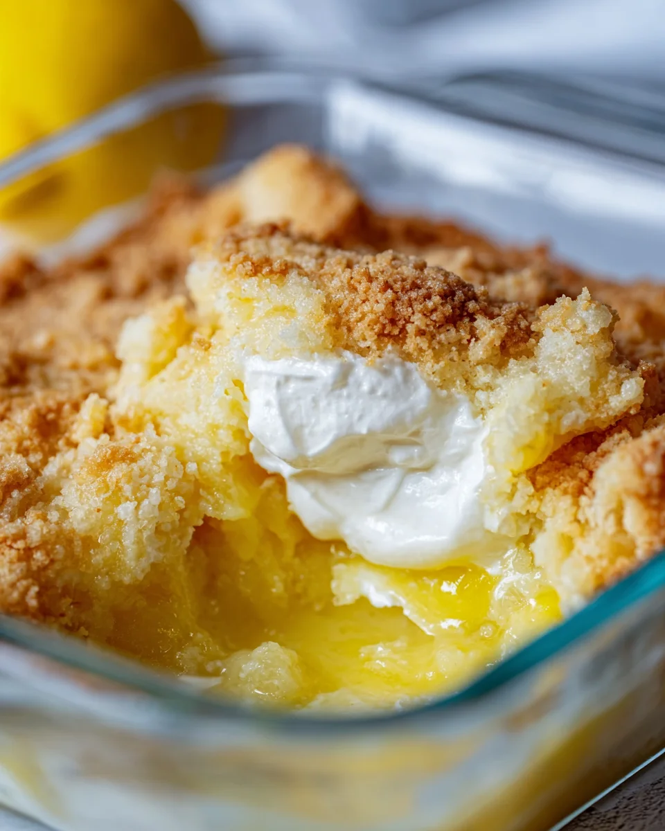 Lemon Cream Cheese Dump Cake Recipe
