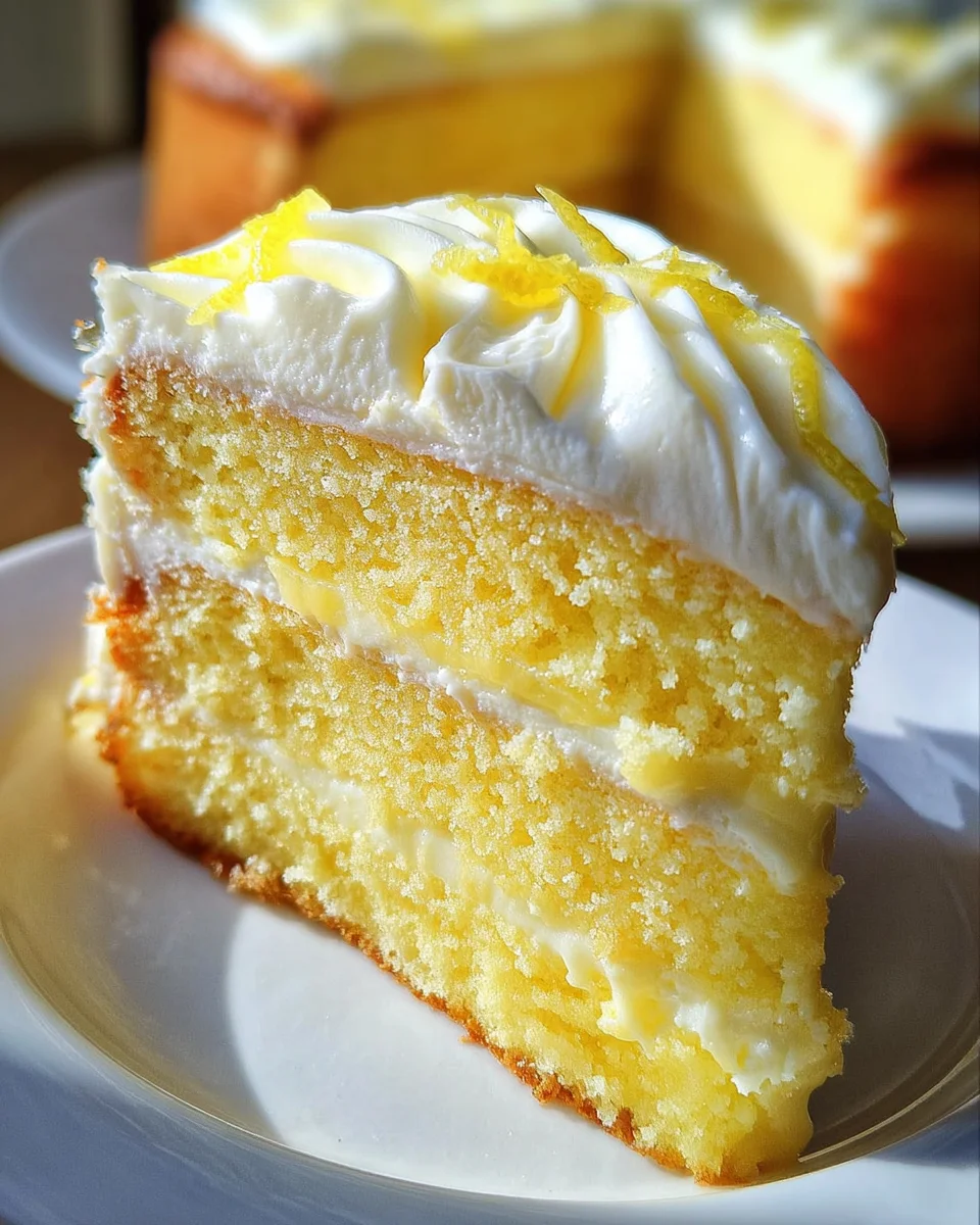Lemon Velvet Cake with Lemon Cream Cheese Frosting