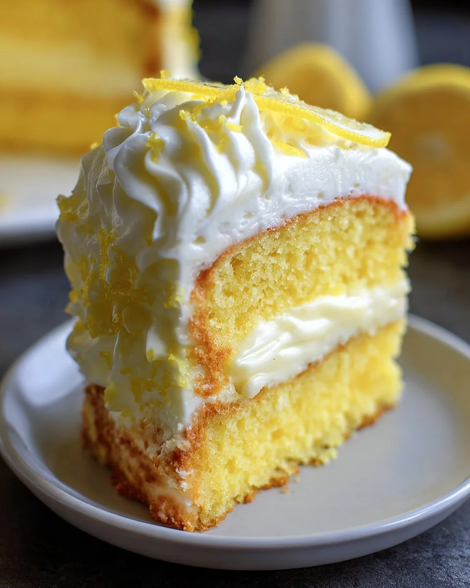 Lemon Velvet Cake with Lemon Cream Cheese Frosting 38 Lemon